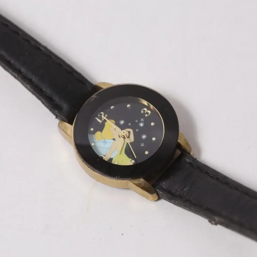 Disney Tinker Bell Black Small Watch by SII Seiko Collectible ~ 260214-WH 977
